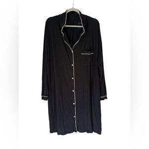 Stars Above Target Navy Button-Down Nightgown Size 2X Long Sleeve Womens Plus